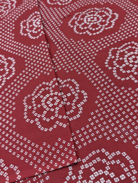 Maroon Bandhej Print
