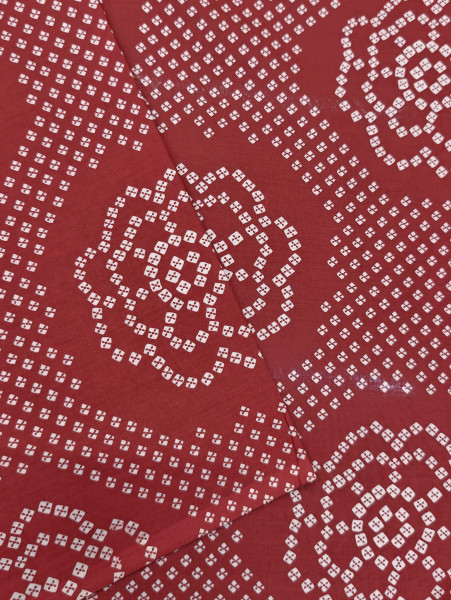 Maroon Bandhej Print