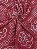 Maroon Bandhej Print