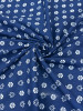 Indigo floral and geometric Print