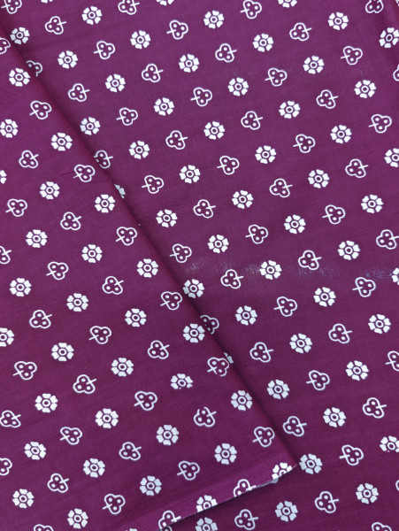 Wine floral and geometric Print