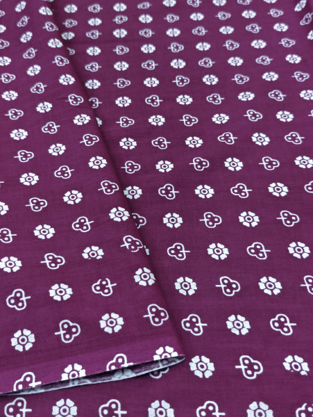 Wine floral and geometric Print