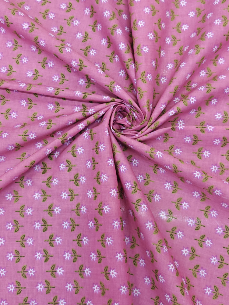 Image of Pink Floral Buti Print