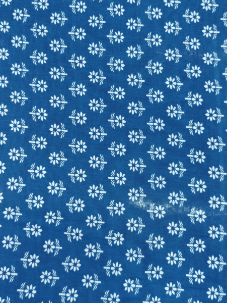 Sky Blue Buti Printed Fabric