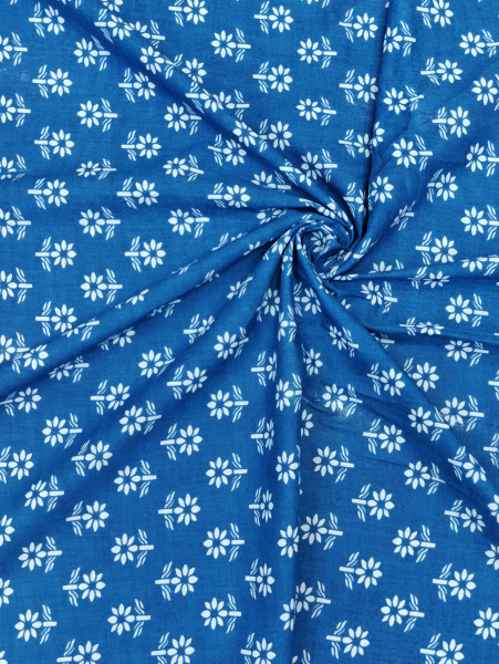 Sky Blue Buti Printed Fabric