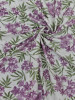Lavender Floral Cotton Printed Fabric