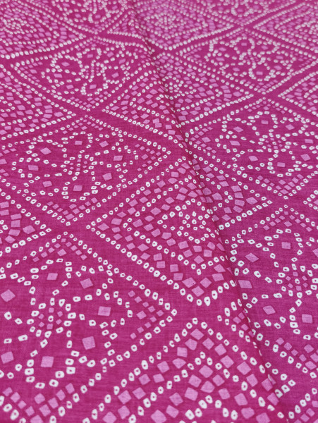 Magenta Bandhani Print