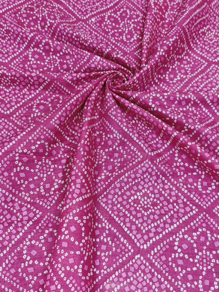 Magenta Bandhani Print