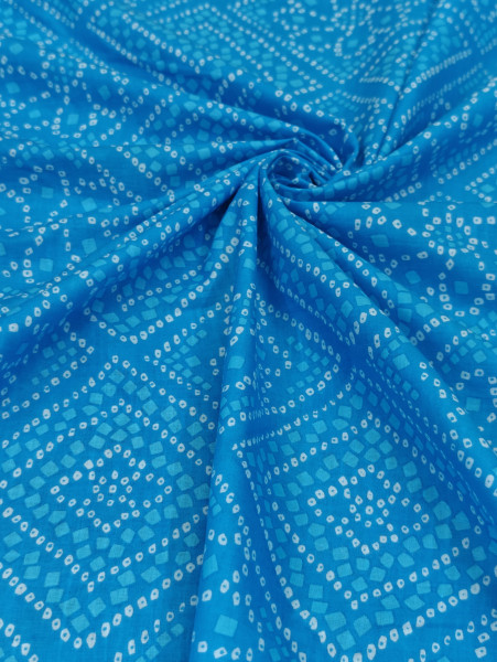 Turquoise Blue Bandhani Print