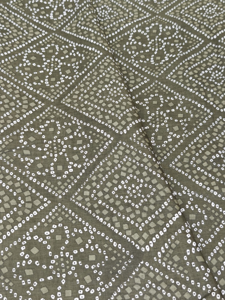 Mehndi Green Bandhani Print