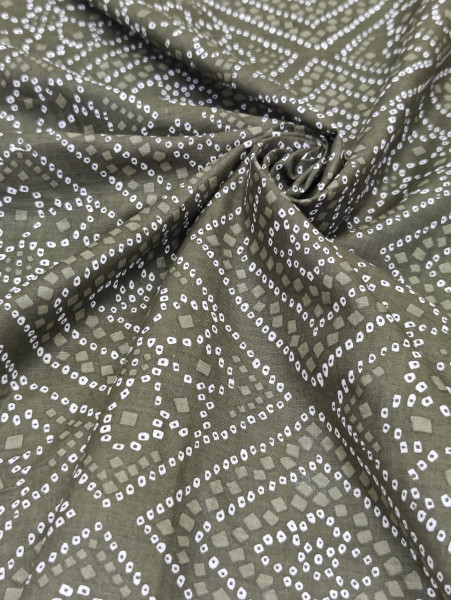 Mehndi Green Bandhani Print