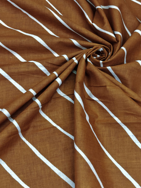 Brown Lehriya Print
