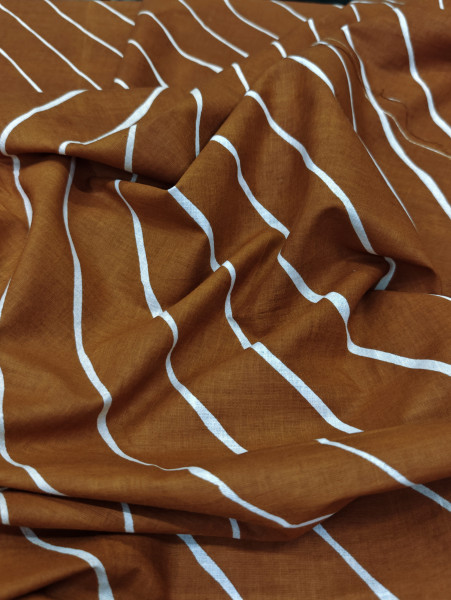 Brown Lehriya Print