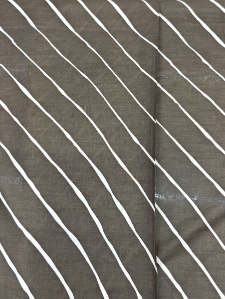 Charcoal Grey (taupe) Lehriya Print