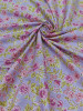 Beautiful Lavender-Pink Floral  Printed  Cotton Fabric