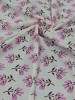 Pink Buti Off-White Base Rayon Fabric