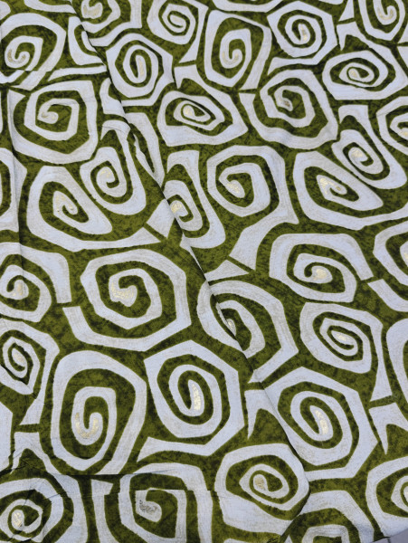 Green Abstract Geometrical pattern Fabric