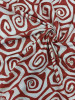 Rust Abstract Geometrical pattern Fabric