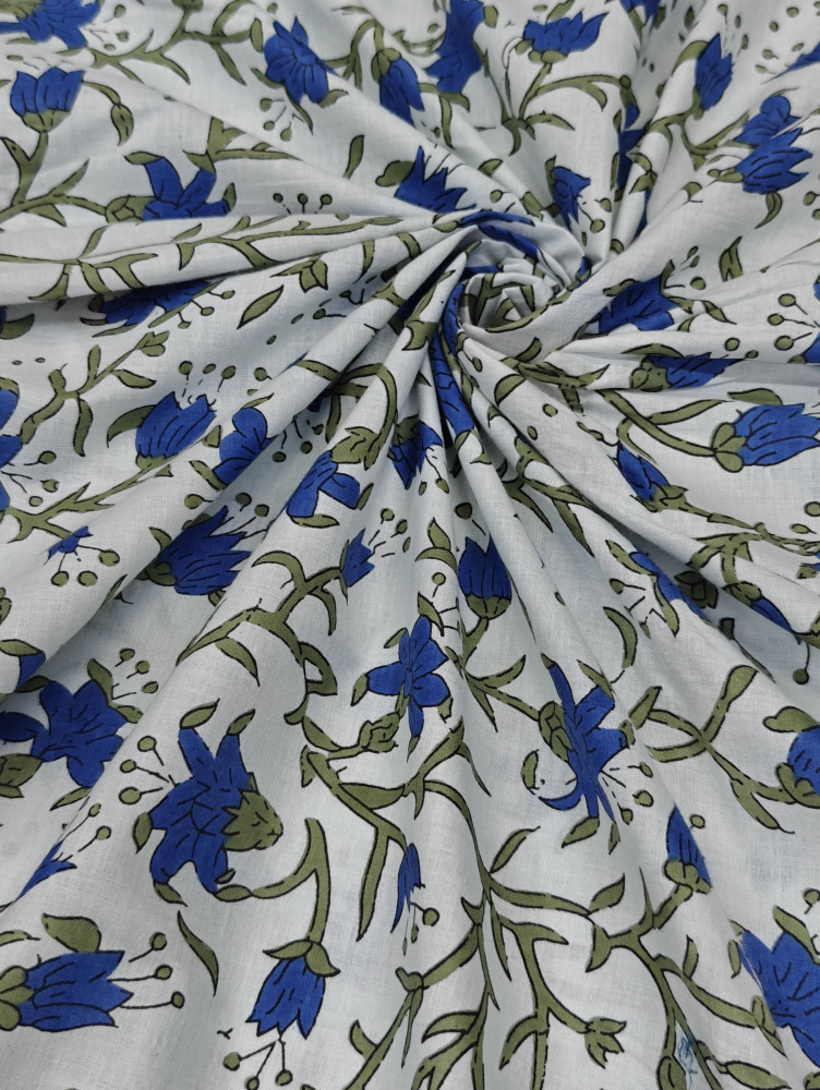 Image of Beautiful Leaf floral Printed Fabric