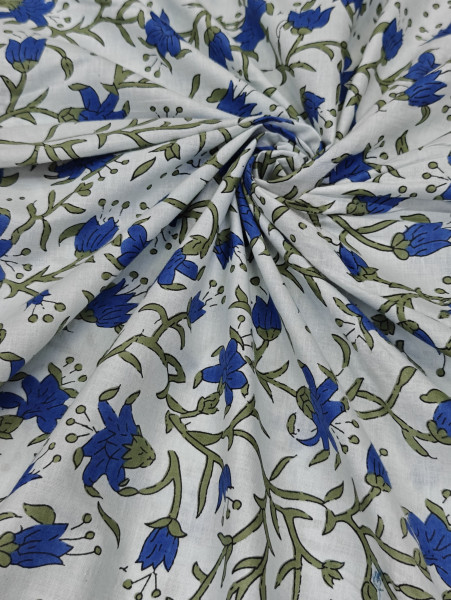 Image of Beautiful Leaf floral Printed Fabric