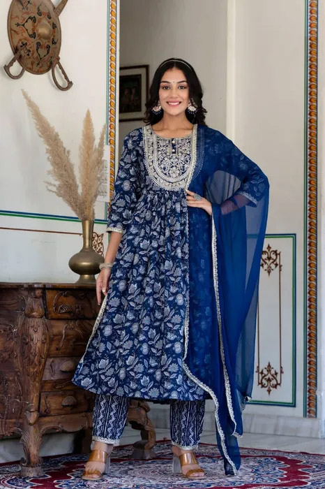 Elegant Alia cut Suit Set