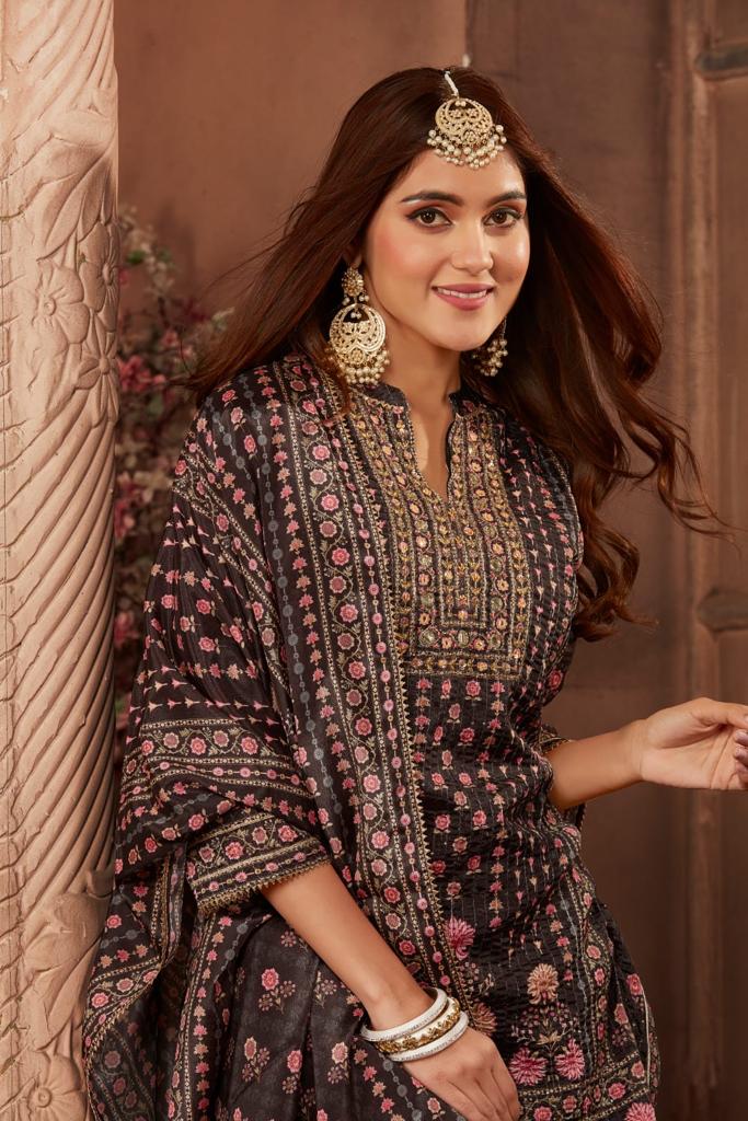 Black Sharara set