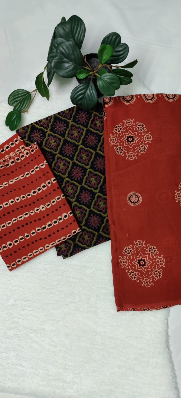 Cotton Ajrakh Printed Suit Set