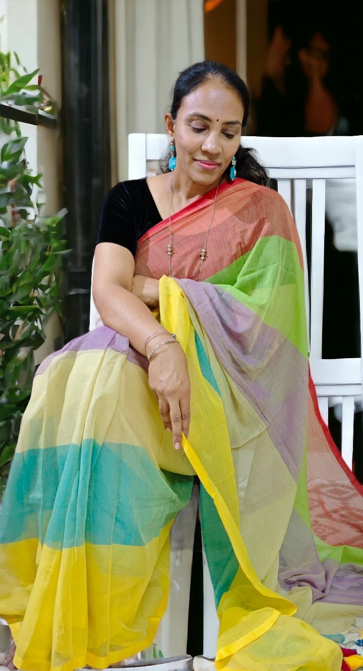 Mul cotton saree