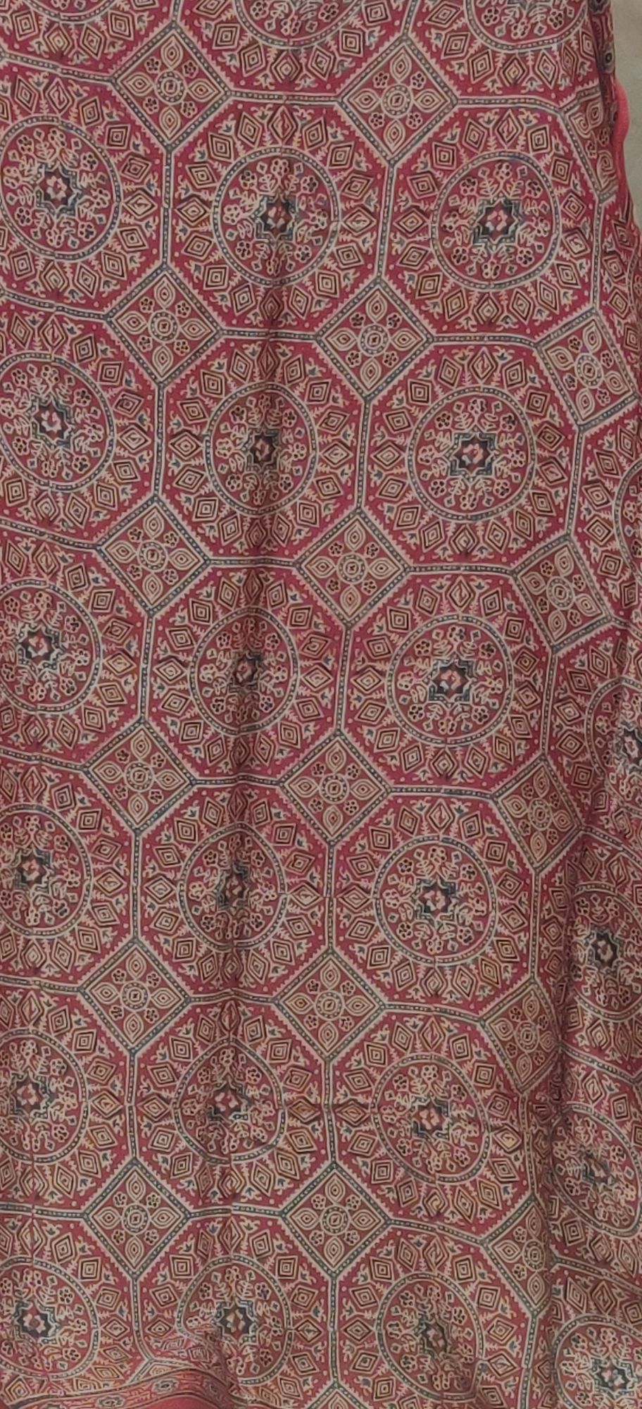 Ajrakh Modal Silk Saree