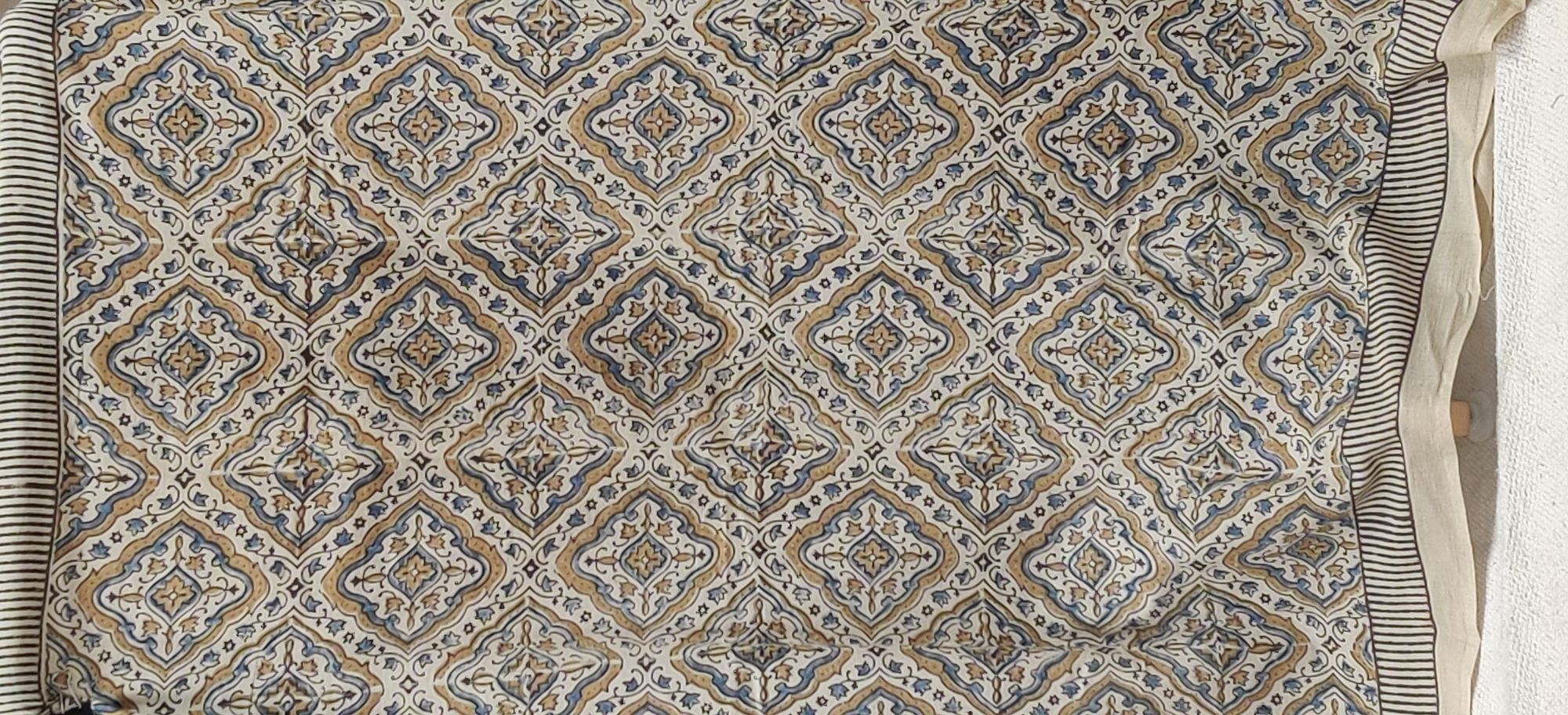 Ajrakh Handblock Printed Natural Dyed Mul Cotton Saree