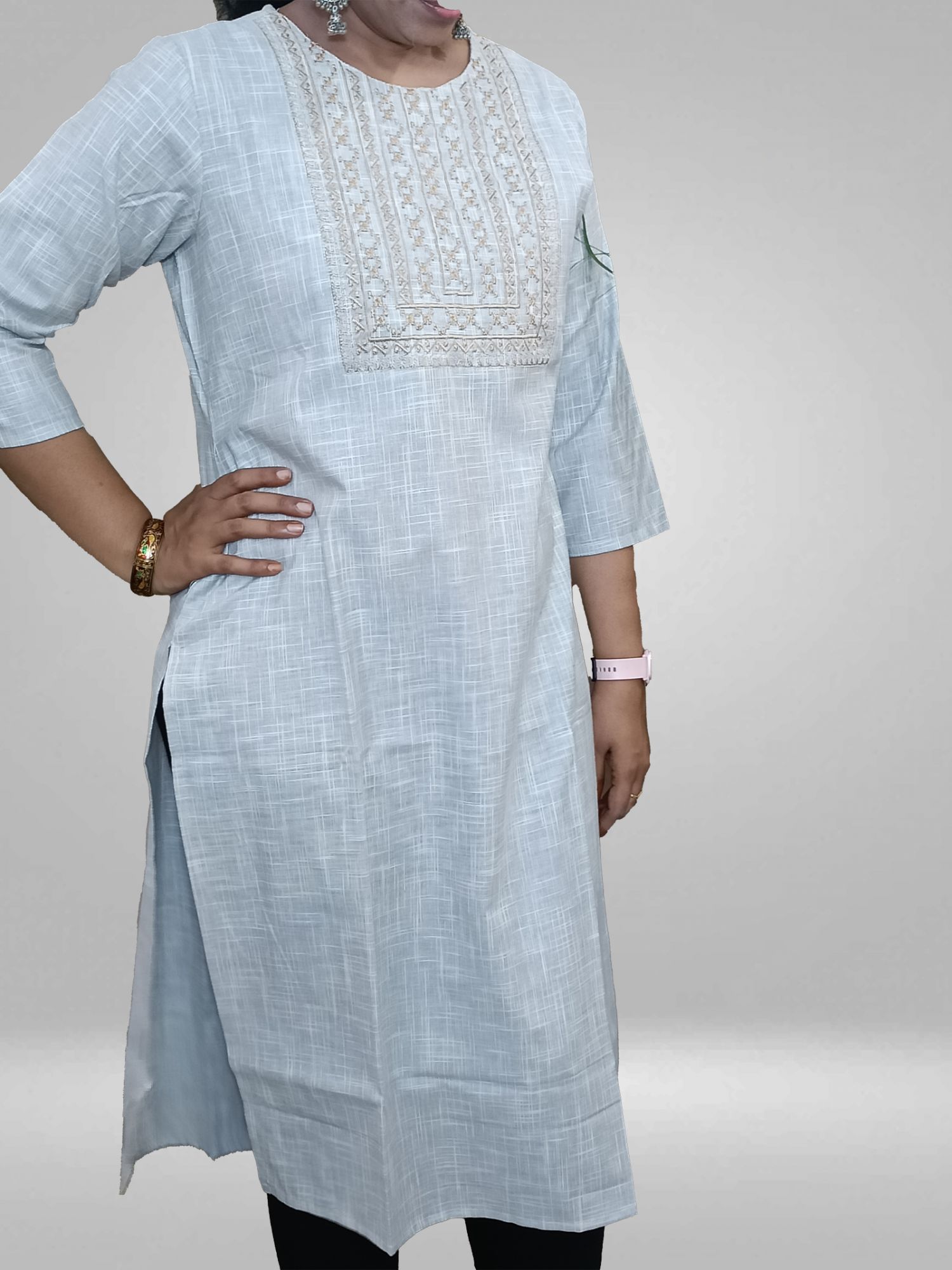 pure cotton office wear kurti