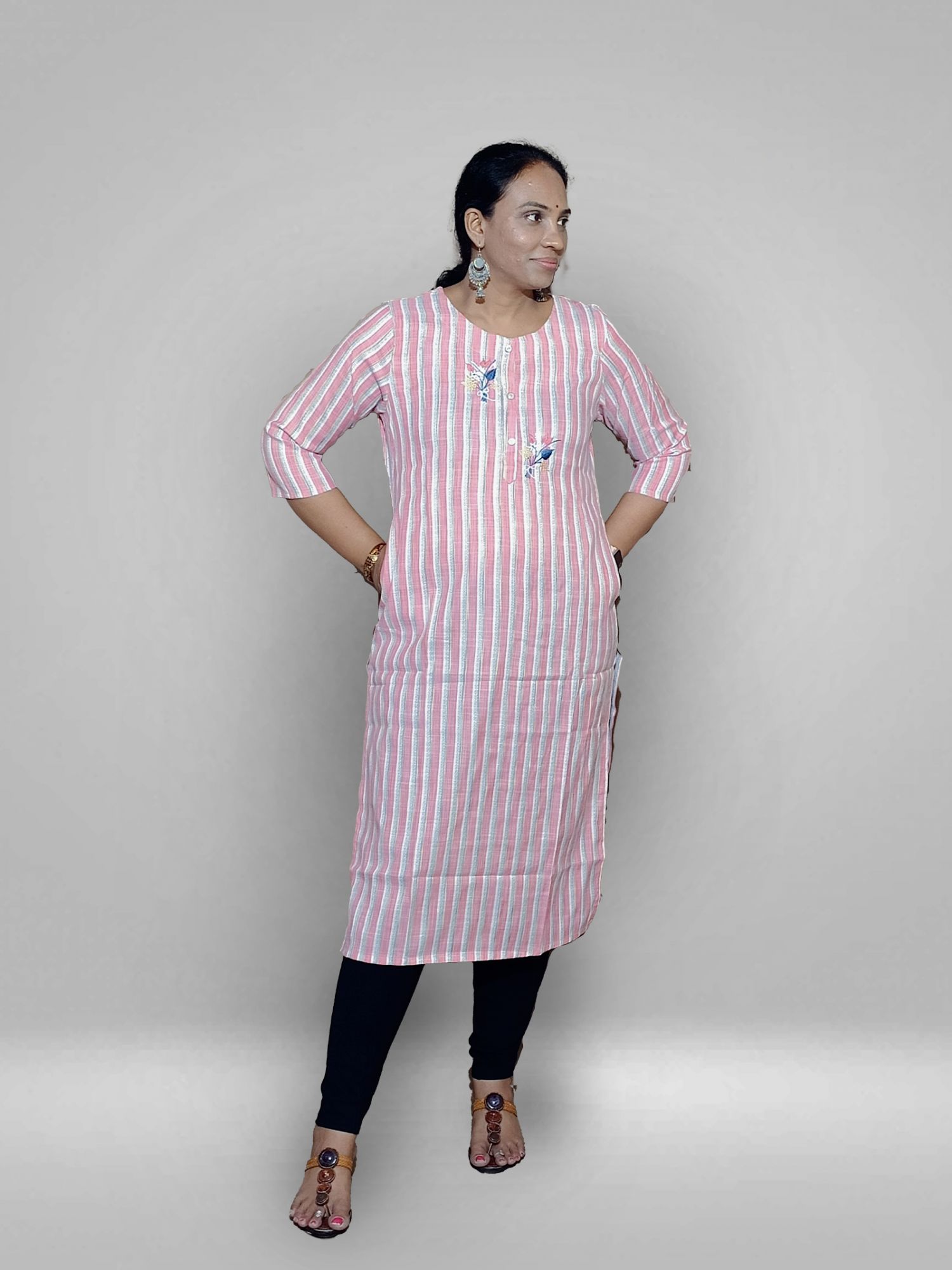 pure cotton office wear kurti
