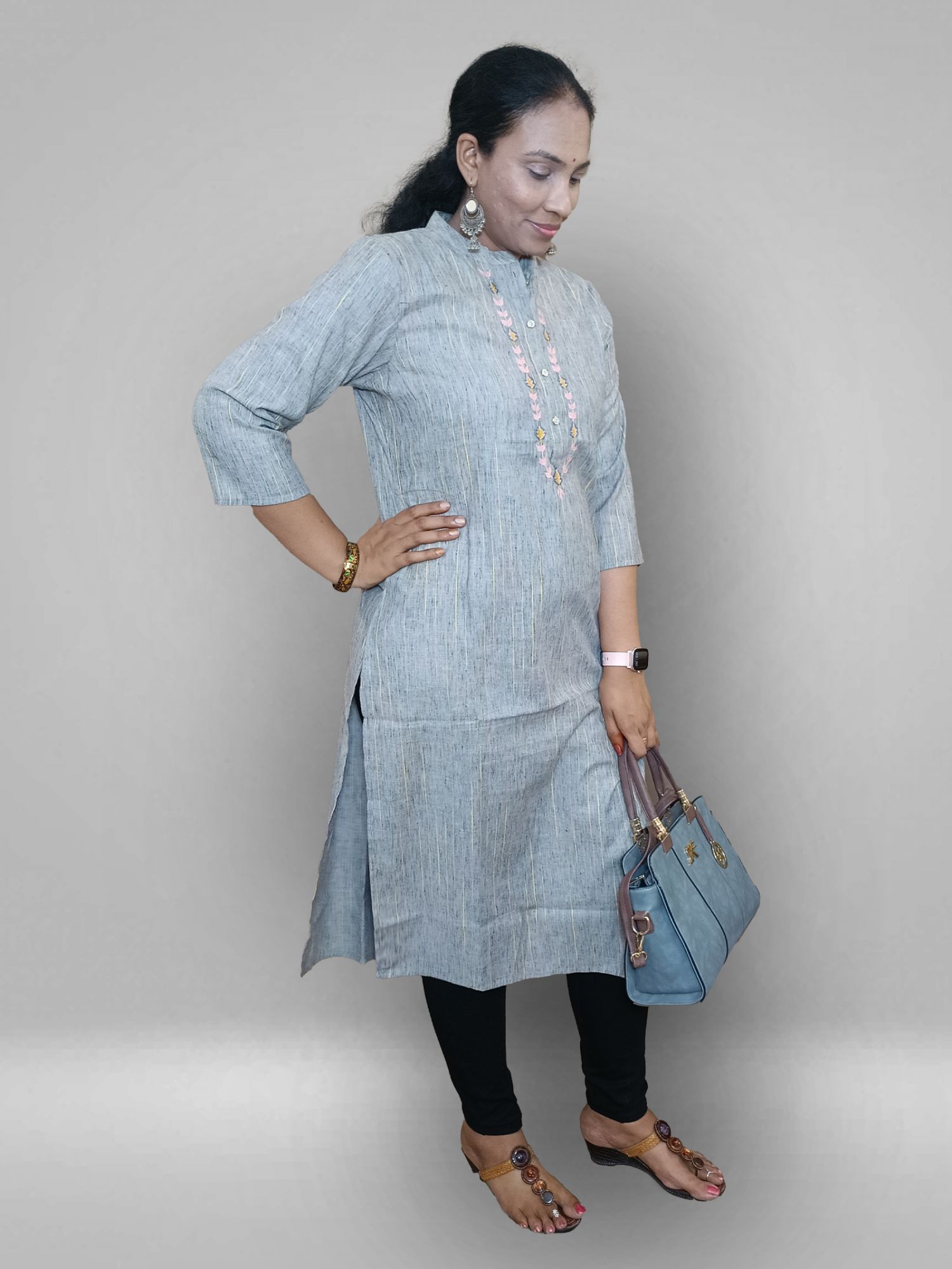 pure cotton office wear kurti