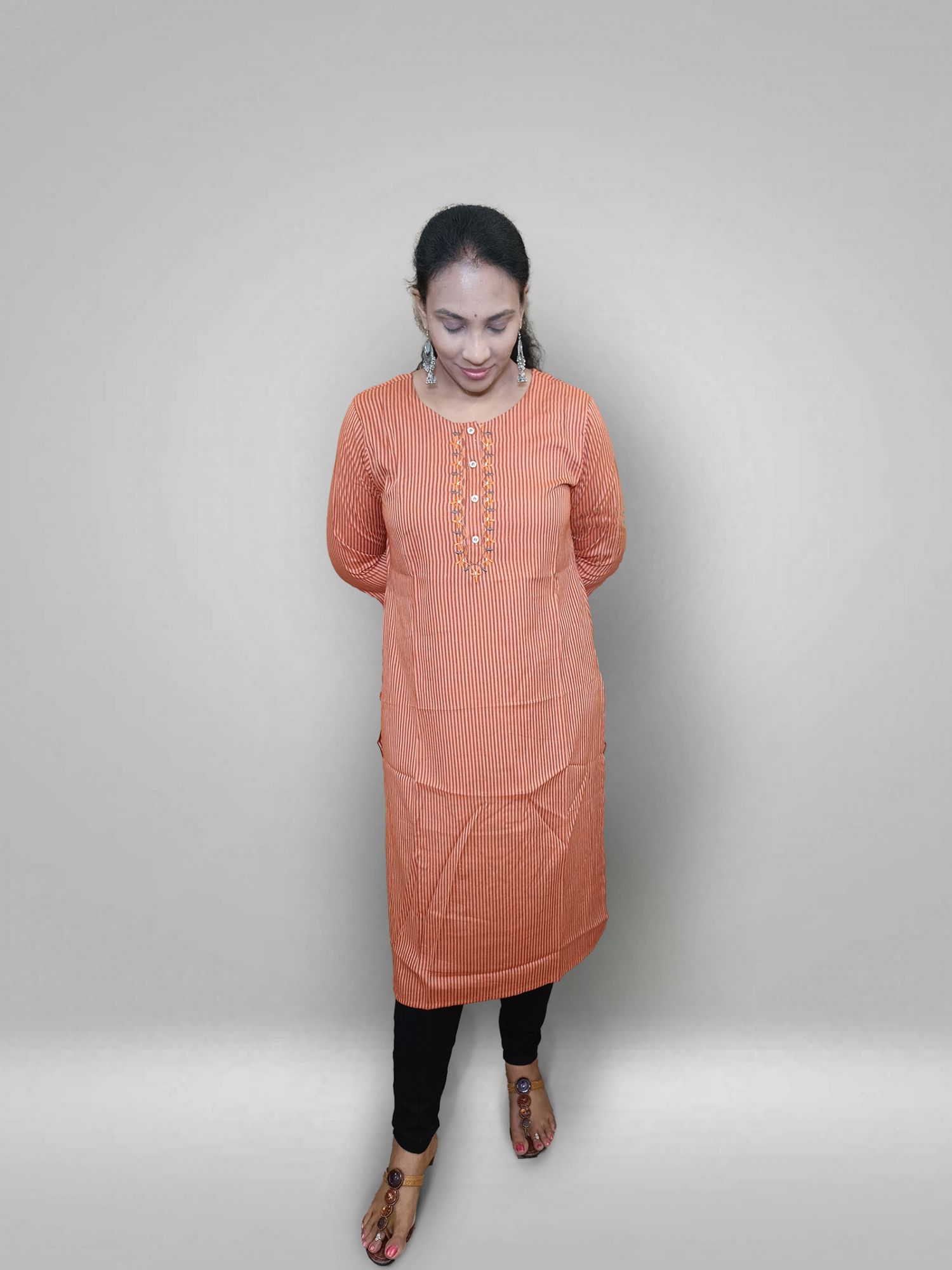 pure cotton office wear kurti