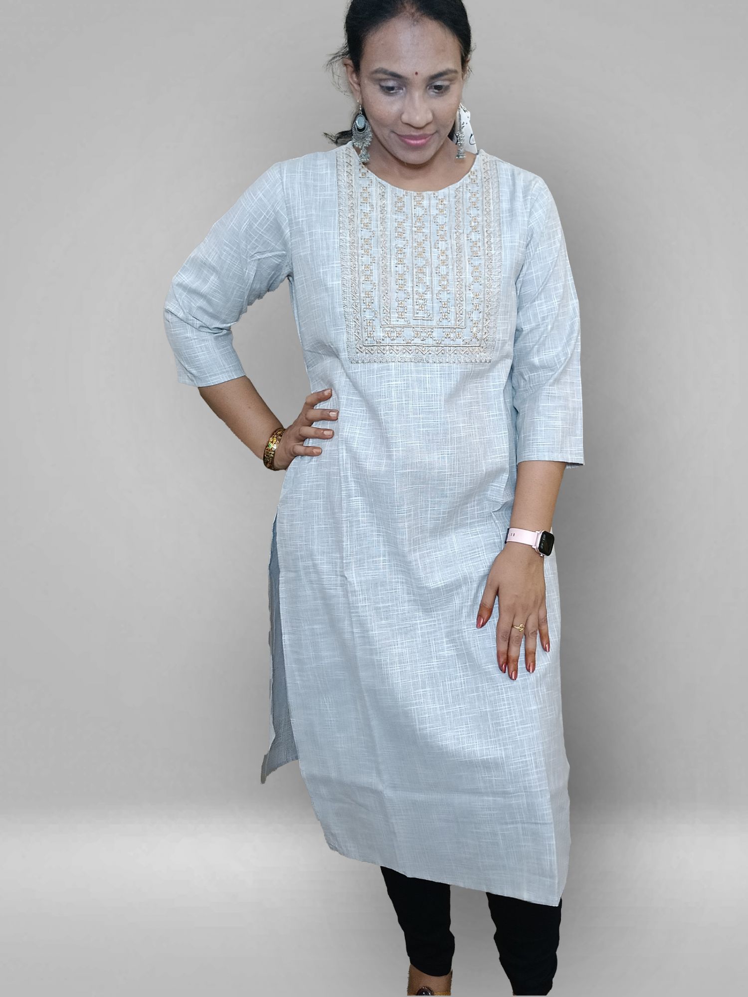 pure cotton office wear kurti