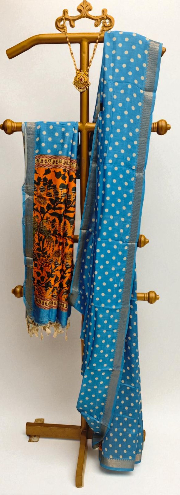 Mangalagiri Digital Print Silk saree
