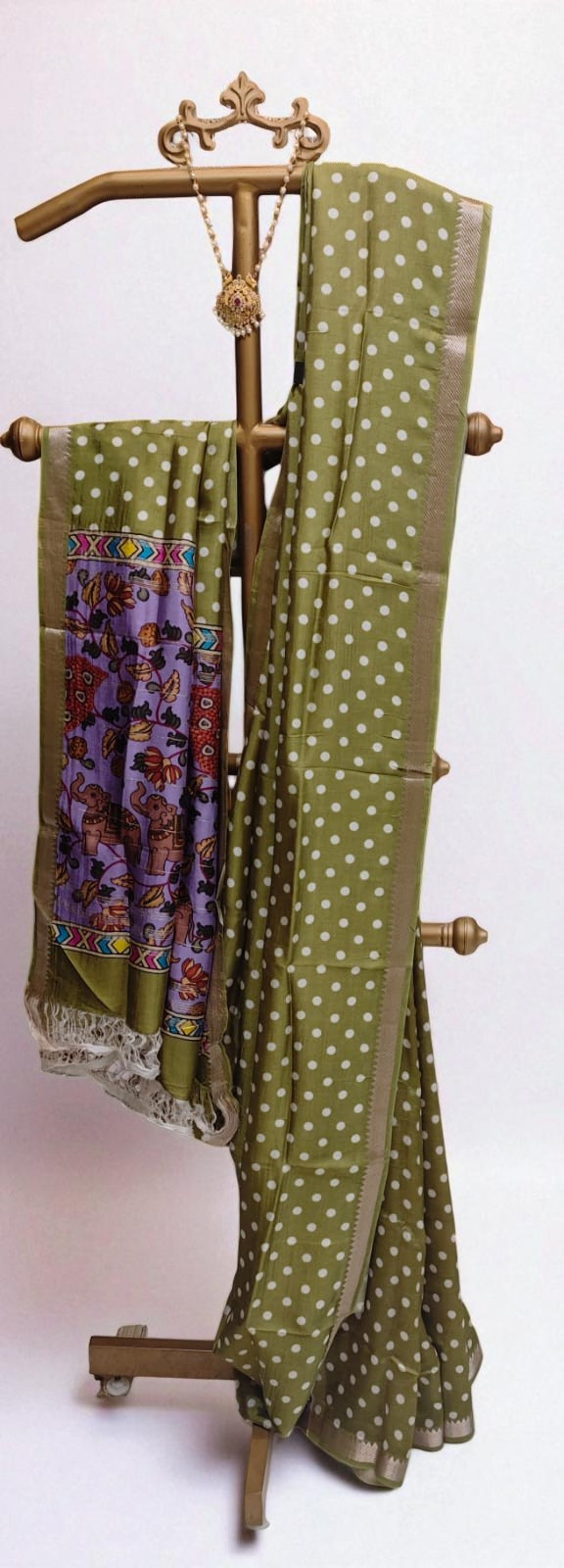 Mangalagiri Digital Print Silk Saree