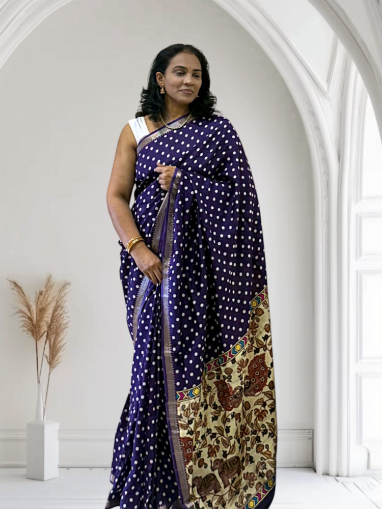 Image of Mangalagiri Digital Print Silk saree
