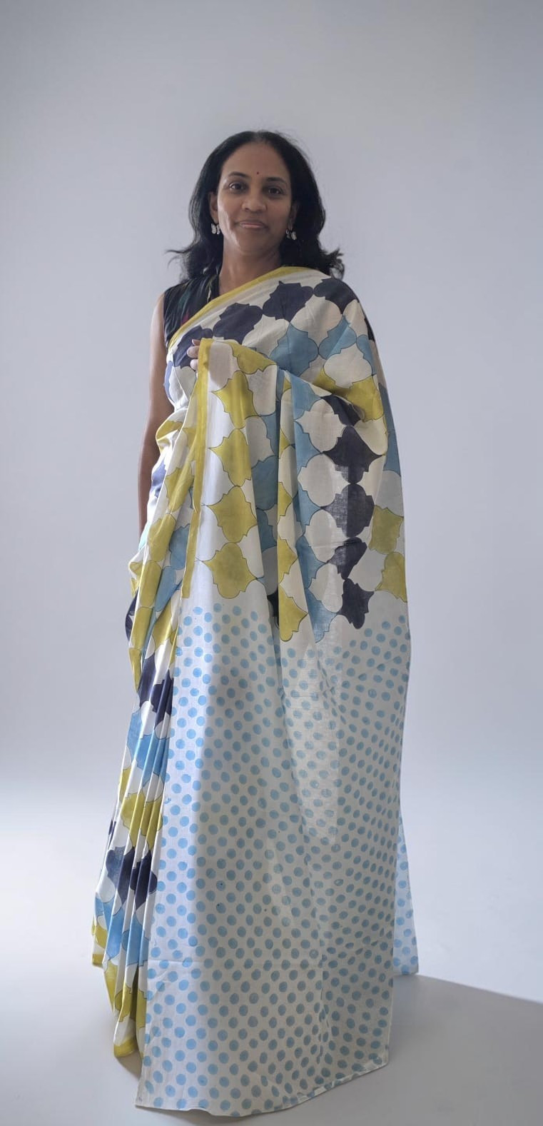 Hand Block Printed Cotton Saree