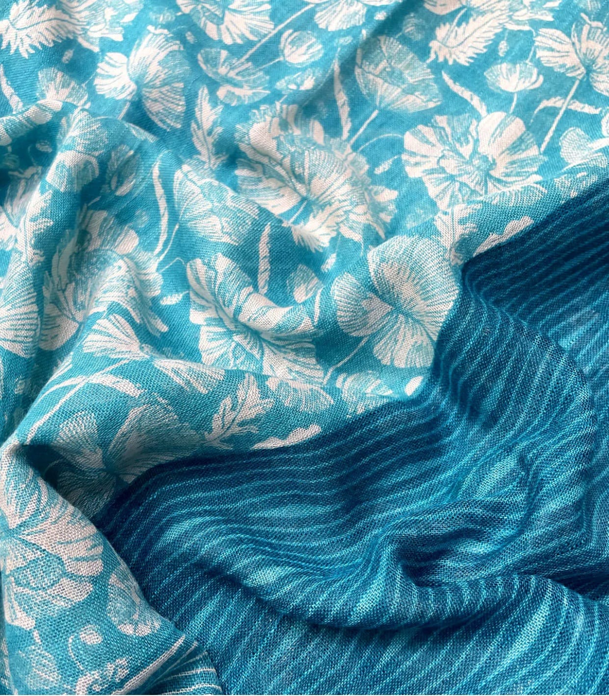 Santosapoppies Organic Linen Saree