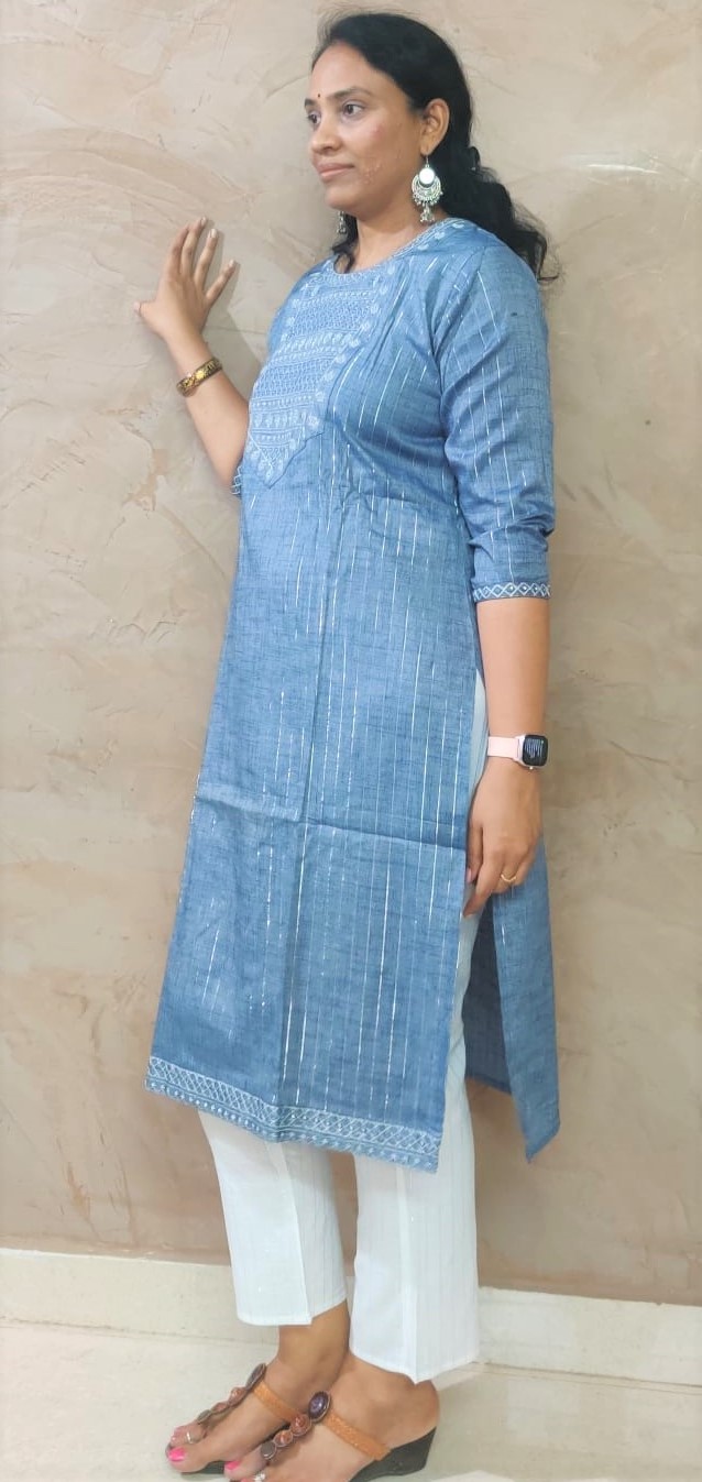 Grey Color Two Piece Suit Set