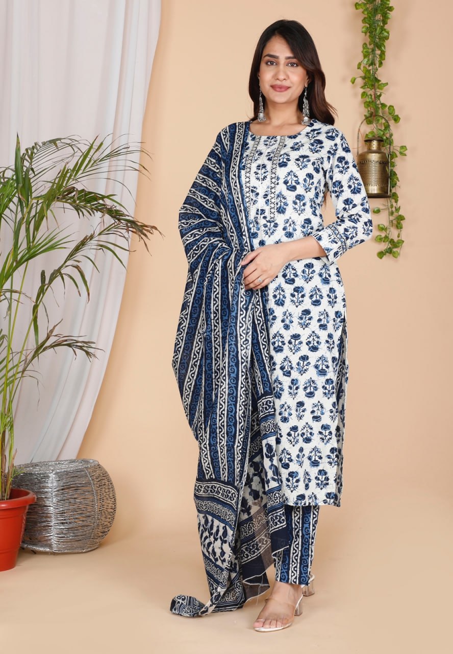 Batik print suit set