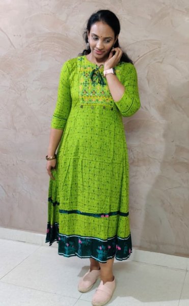 Kurti long frock discount