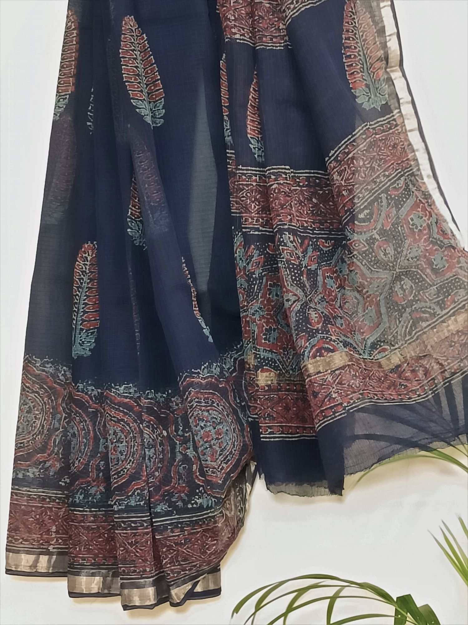 BAGRU HAND BLOCK PRINT KOTA DORIYA SAREES