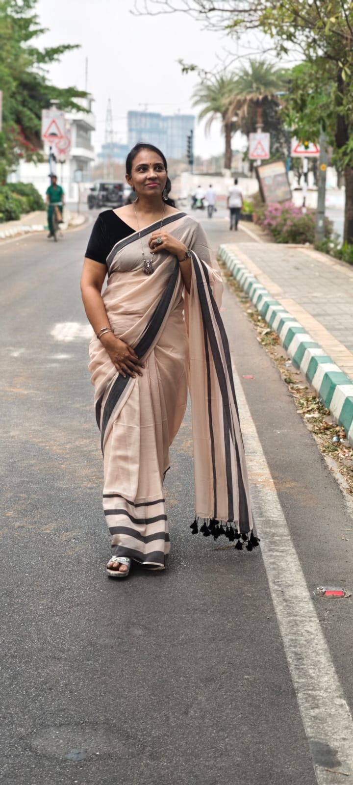 Mul cotton saree