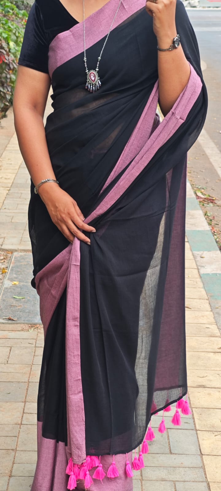 Mul cotton saree