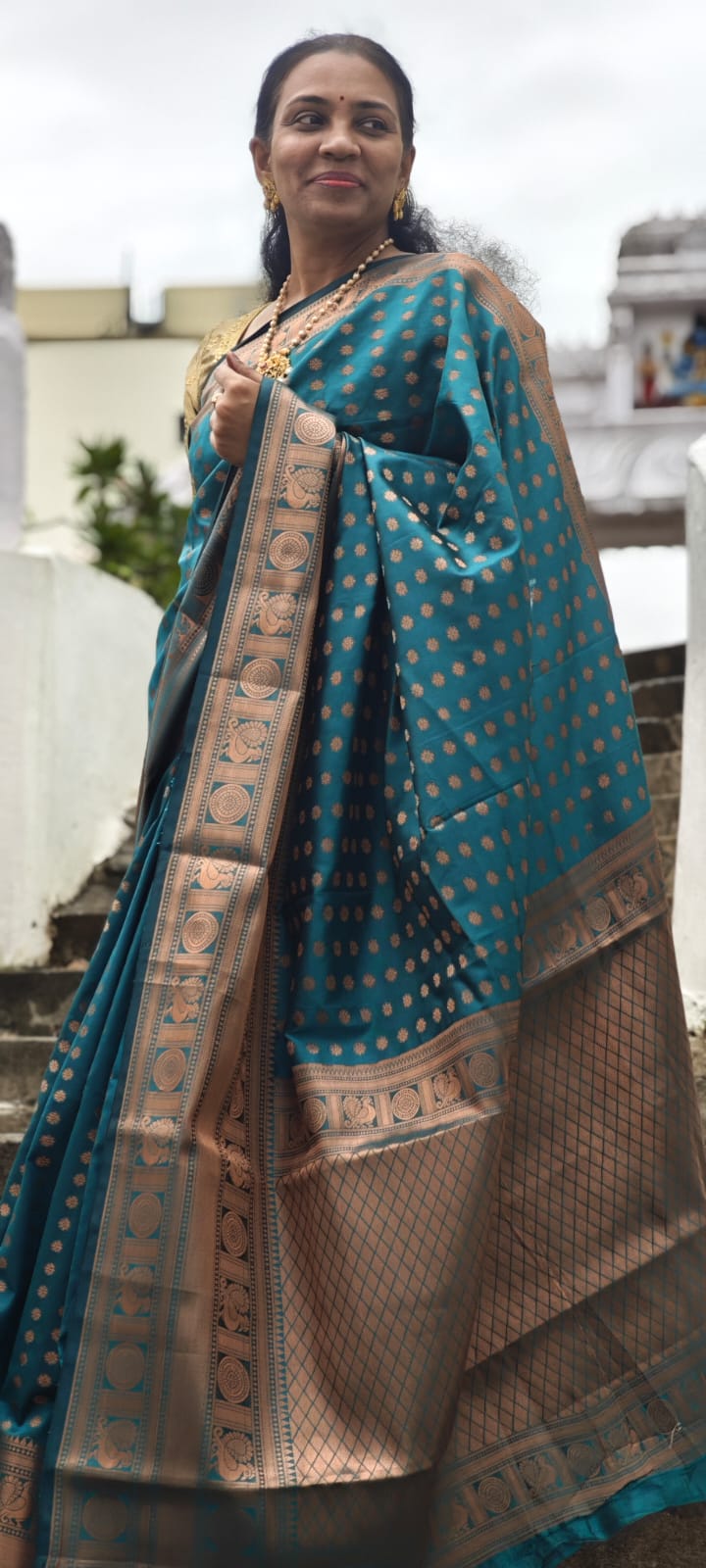 Semi- Kanchipuram silk saree
