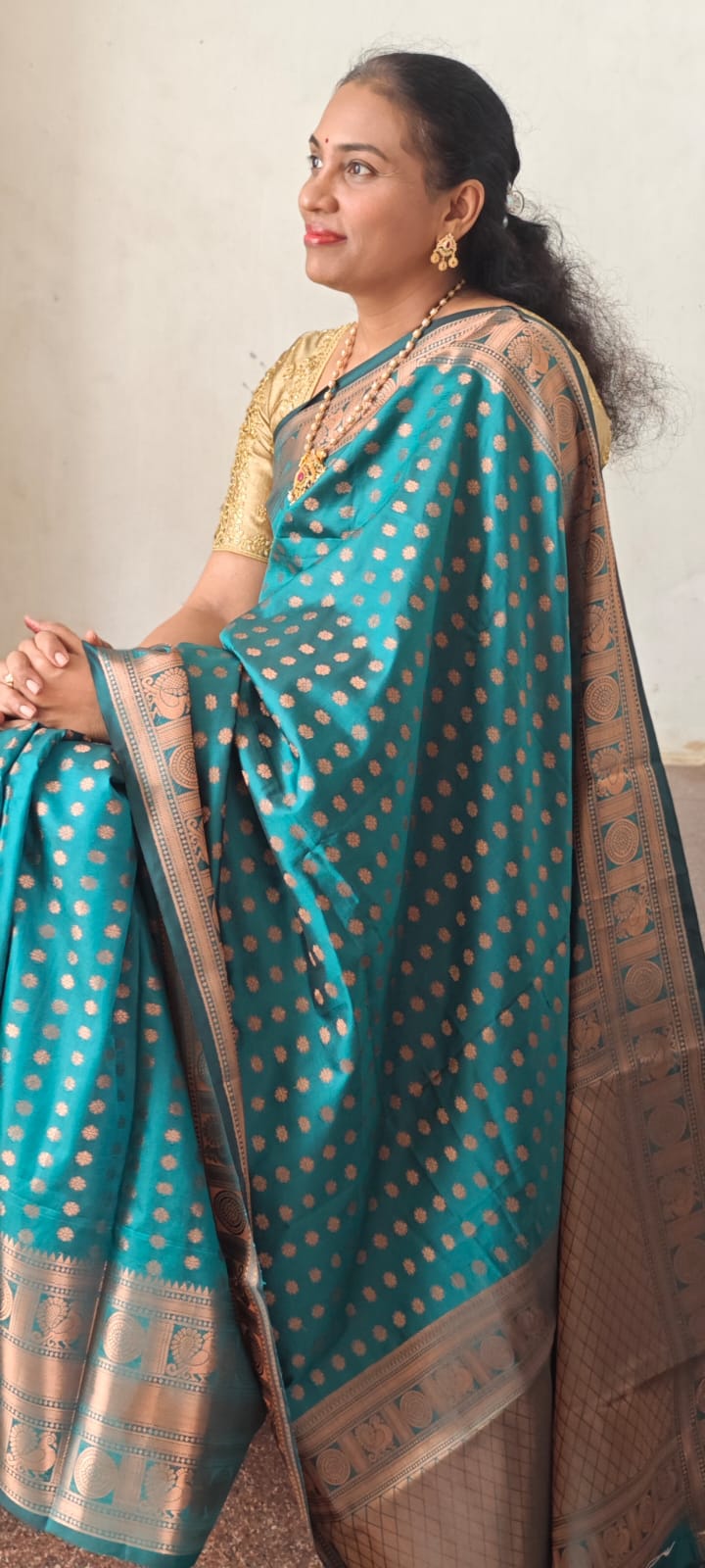 Semi- Kanchipuram silk saree
