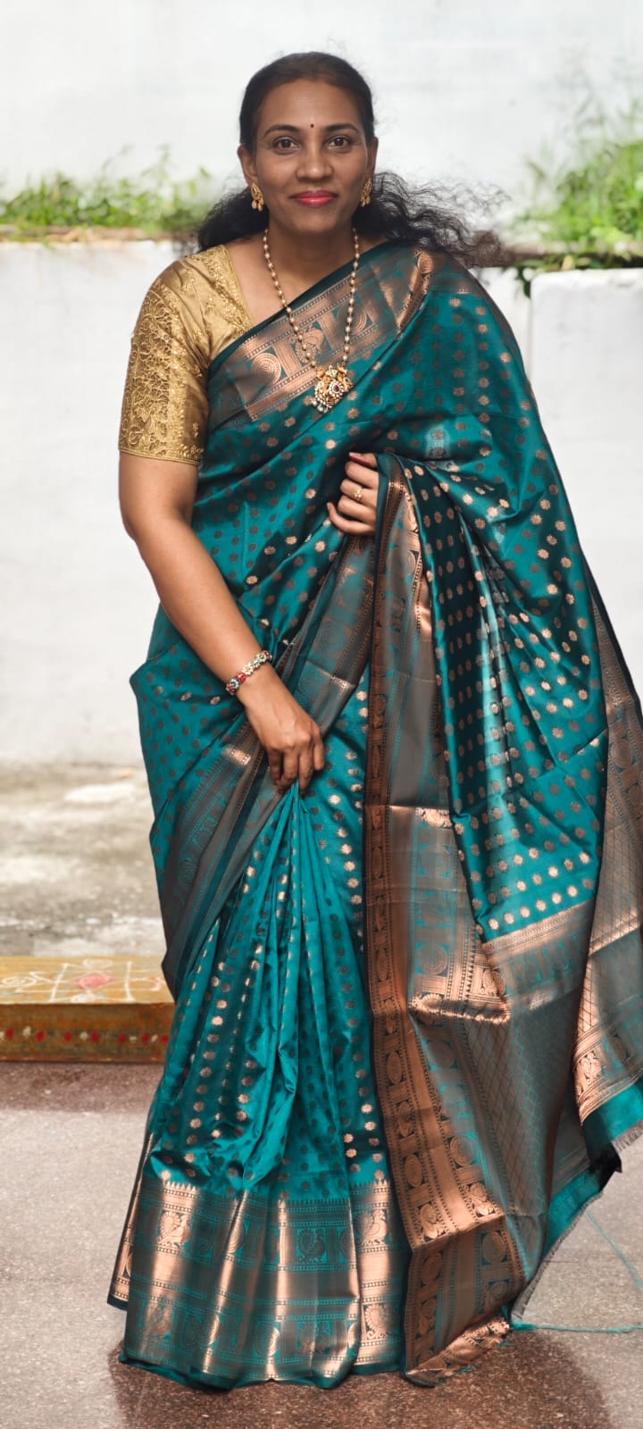 Semi- Kanchipuram silk saree