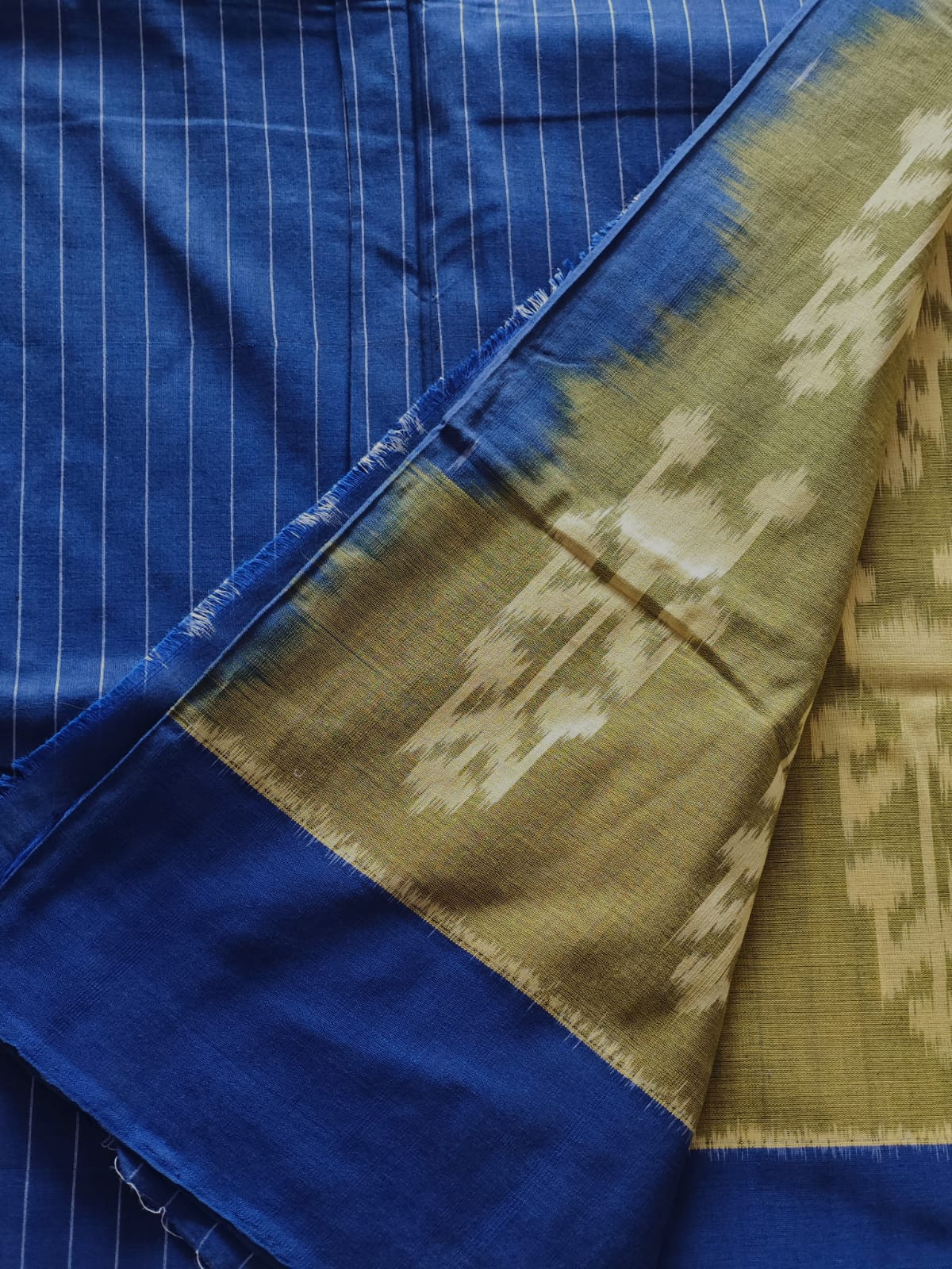 Handwoven Ikkat Pochampally Cotton Saree
